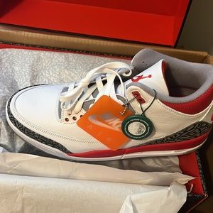 Jordans 3 Retro Red. Brand new.